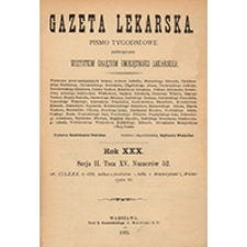 Gazeta Lekarska. 1895, R. 30, T. 15, nr 34