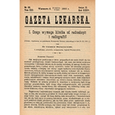 Gazeta Lekarska. 1901, R. 35, T. 21, nr 28
