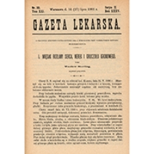 Gazeta Lekarska. 1901, R. 35, T. 21, nr 30