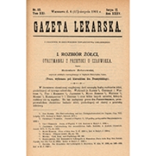 Gazeta Lekarska. 1901, R. 35, T. 21, nr 33