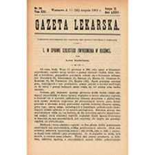 Gazeta Lekarska. 1901, R. 35, T. 21, nr 34