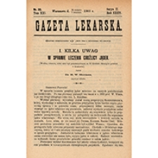 Gazeta Lekarska. 1901, R. 35, T. 21, nr 36