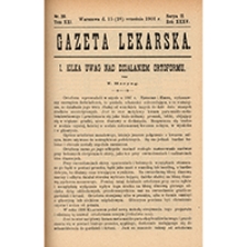 Gazeta Lekarska. 1901, R. 35, T. 21, nr 39