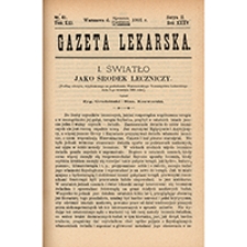 Gazeta Lekarska. 1901, R. 35, T. 21, nr 41