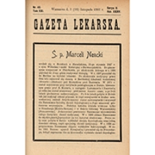 Gazeta Lekarska. 1901, R. 35, T. 21, nr 46