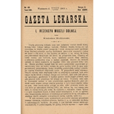 Gazeta Lekarska. 1901, R. 35, T. 21, nr 49