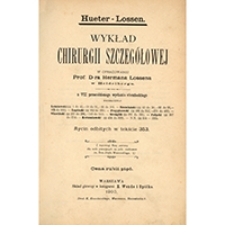 Wykład chirurgii szczegółowej