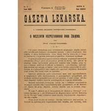 Gazeta Lekarska. 1902, R. 36, T. 22, nr 21