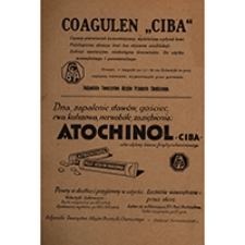 Coagulen &bdquo;Ciba&rdquo; ; Atochinol &bdquo;Ciba&rdquo; ; Jod-Calcium-Diuretin ; Panacrin ; Chinophan ; Bromisol ; Acitophosan Richter ; Camphochin ; Jodimin ; Phosphit