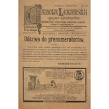 Gazeta Lekarska. 1919, R. 53, T. 4, nr 3