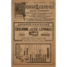 Gazeta Lekarska. 1921, R. 55, T. 6, nr 3