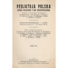Pediatria Polska R.1927 T.7