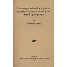 O minimalnych wahaniach w trwaniu poszczeg&oacute;lnych fal tętna w stanach prawidłowych i patologicznych