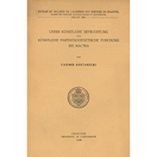 Ueber künstliche Befruchtung und künstliche parthenogenetische Furchung bei Mactra