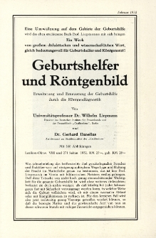 Geburtshelfer und R&ouml;ntgenbild