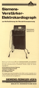 Siemens-Verst&auml;rker-Elektrokardiographen