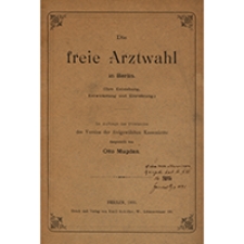 Die freie Arztwahl in Berlin : Ihre Entstehung, Entwicklung und Einrichtung
