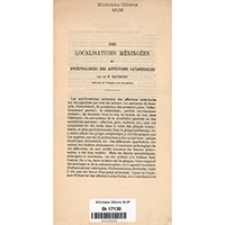 Des localisations méningées et encéphaliques des affections catarrhales