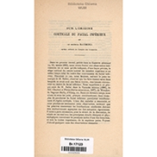 Sur l'origine corticale du facial inférieur