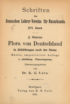 J. Sturms Flora von Deutschland in Abbildungen nach der Natur, Tom 13