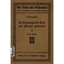 Die Beziehungen der Tiere und Pflanzen zueinander. 2, Die Beziehungen der Pflanzen zueinender und zu den Tieren