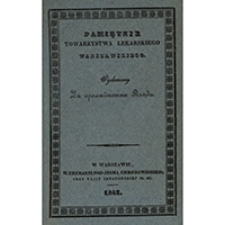 Pamiętnik Towarzystwa Lekarskiego Warszawskiego. 1871, T. 65, z. 3