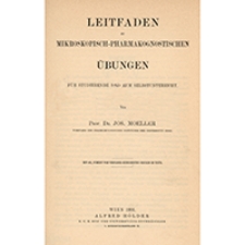 Leitfaden zu mikroskopisch-pharmakognostischen übungen für studierende und zum selbstunterricht