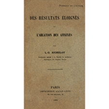 Des r&eacute;sultats &eacute;loign&eacute;s de l'ablation des annexes